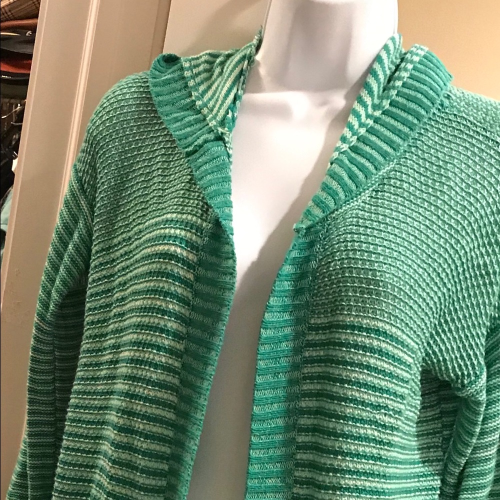 Hooded Open front sweater